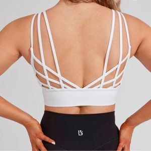 Buffbunny collection white monarch sports bra